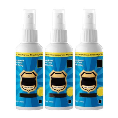 Nuvilux Magic Degreaser Cleaner Spray, Multi-Purpose Heavy Duty Degreaser, Fast Acting & Wash Free, Effectively Cleans Kitchen Surfaces, Ovens, Stoves, Pots & Pans, Ideal for Home & Restaurant (3)