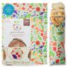 Bee's Wrap Beeswax Wraps for Bread - Beeswax Bread Wrap for Sourdough & Bread Storage - Plastic Free Made in USA Reusable Natural Food Wrap - Garden Party view 1