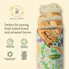 Bee's Wrap Beeswax Wraps for Bread - Beeswax Bread Wrap for Sourdough & Bread Storage - Plastic Free Made in USA Reusable Natural Food Wrap - Garden Party view 3