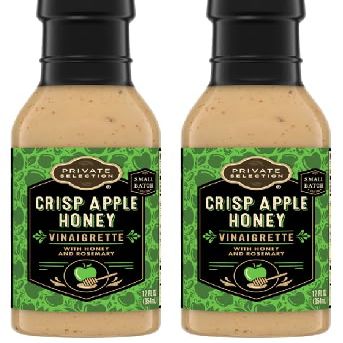 Crisp Apple Honey Vinaigrette Salad Dressing (Pack Of 2 Bottles, 12 fl oz. Each)