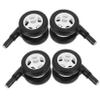 OUNONA 4pcs Replacement Plastic Caster Wheels for Strollers and Walkers Fit Quiet Easy to Install Removable Design Swivel Function view 1