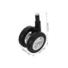 OUNONA 4pcs Replacement Plastic Caster Wheels for Strollers and Walkers Fit Quiet Easy to Install Removable Design Swivel Function view 2