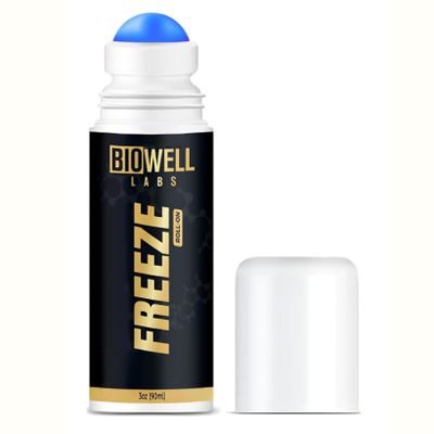 BioWell Freeze Roll-On Fast-Absorbing Cooling for Post-Workout & Active Lifestyle Support