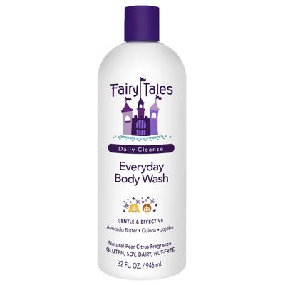 Fairy Tales Daily Cleanse Kids Body Wash | Kids Soap With Gentle, Clean Natural Ingredients | Sulfate Free, Silicone Free, Body Wash for Boys and Girls - 32 oz.