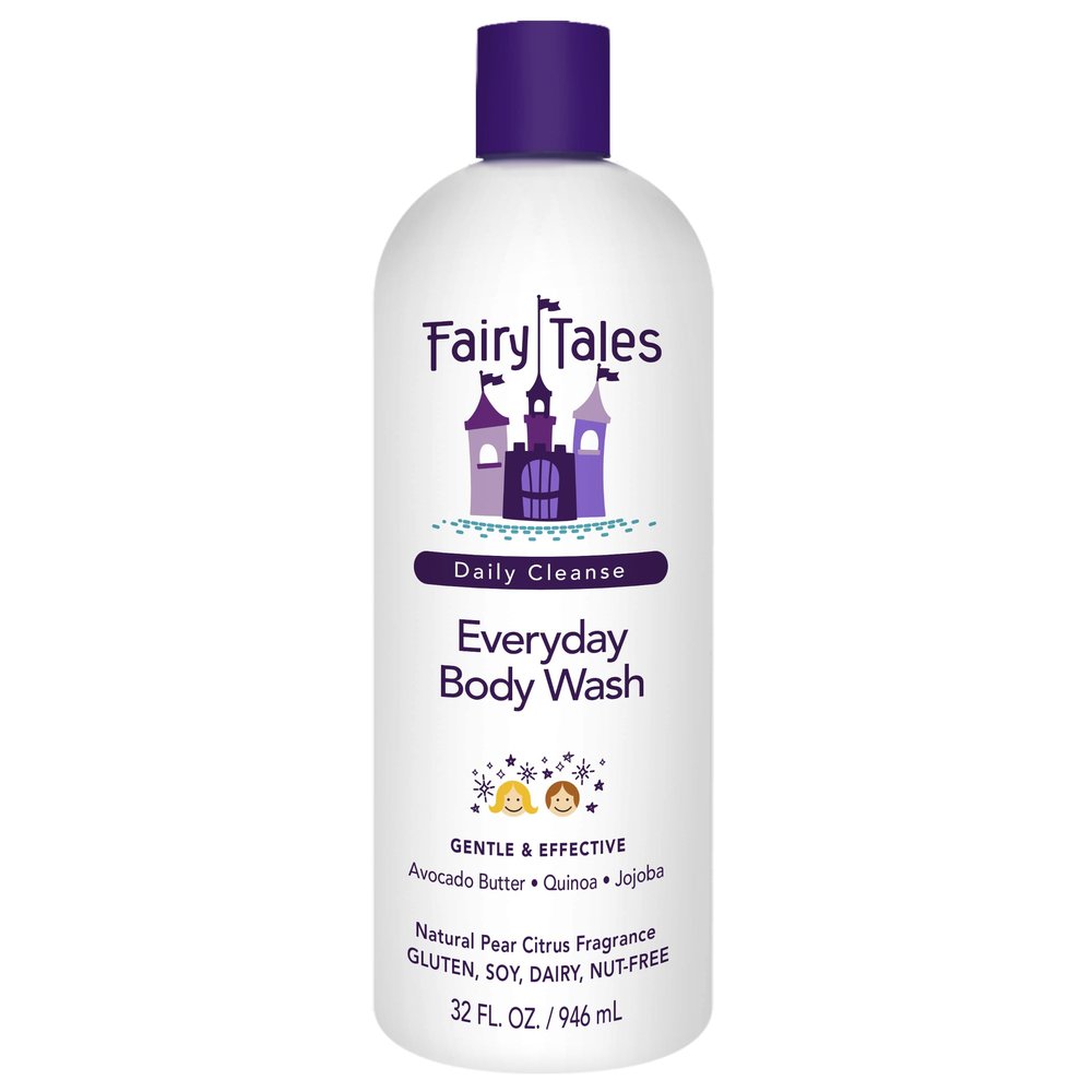 Fairy Tales Daily Cleanse Kids Body Wash | Kids Soap With Gentle, Clean Natural Ingredients | Sulfate Free, Silicone Free, Body Wash for Boys and Girls - 32 oz.