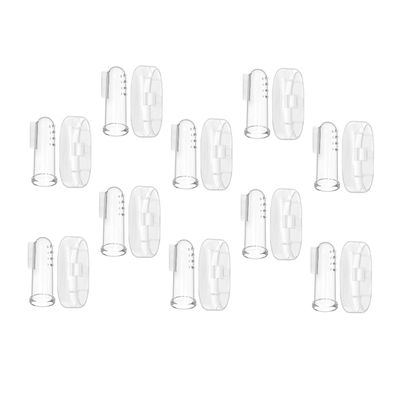 Healeved 10sets Finger Toothbrush Cover Toothbrush for Newborns Teething Brush Oral Massager Brush Must Have for Toddlers