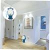 Toyvian 1set Boys Pee Urinal Training Potty Cartoon Design Urinal for Toddlers Easy to Clean Removable Bowl Fun Rotating Water Wheel Wall-Mounted for Boys Deep Sea view 4