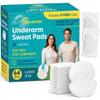 Swearx Underarm Sweat Pads for Women & Men Disposable Armpit Sweat Pads, Dress Shields & Sweat Guards, Helps with Hyperhidrosis, Odor Absorbing, Adhesive, Unscented, 64 Ct (32 Pairs) view 1