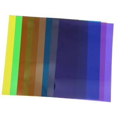 DOITOOL Iridescent Cellophane Paper Rolls 9 Sheets Pvc Wrapping Material for Diy Crafts Creative Projects
