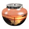 Casketique Golden Gate Bridge Cremation Urns for Adult Ashes Women - Large Sunset Burial Urns for Adult Man - Memorial Funeral Gift - 10 Inch view 1