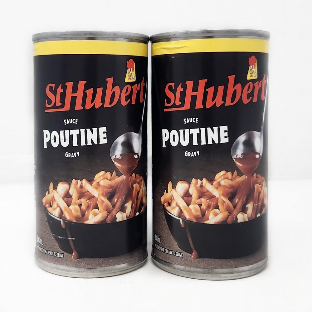 2 Pack of Gravy Imported From Canada 398ml 14.5oz Cans St Huberts Homestyle Sauce (Poutine Gravy)