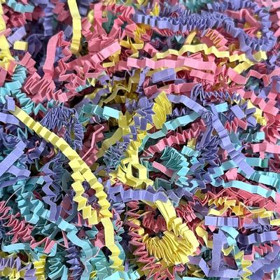 Crinkle Cut Paper Shred - 5.3 oz Fluffy Gift Box Filler, Basket Stuffing for Christmas, Wedding, Birthday | Decorative Packing Grass, Party Decorations (Fiesta Blend)