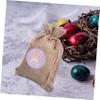Gogogmee 1set Easter Drawstring Bags Portable Candy Wrapping Pouches Adorable Patterns for and Treats Includes Festive Stickers view 4