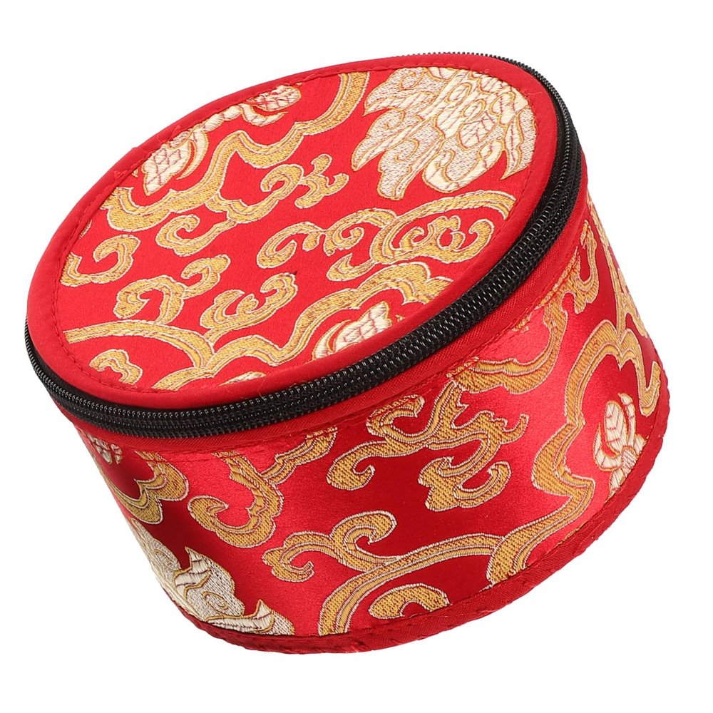 CIMAXIC 1pc Sound Bowl Case Handmade Embroidered Storage Bag for Singing Bowls and Convenient for Meditation and Random Diameter