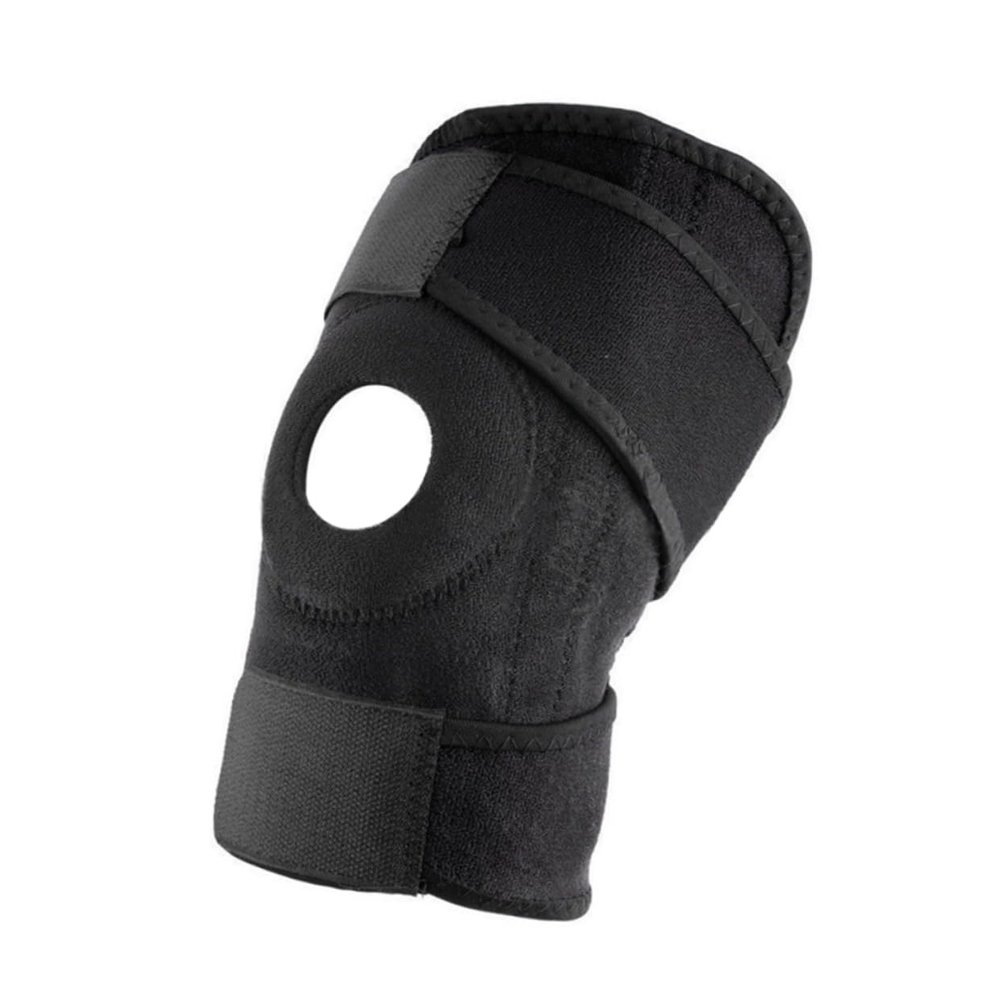 Gogogmee Nylon Mountaineering Knee Pads Style Support Sleeve for Running Hiking Basketball Acl Meniscus Tear Relief