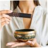 OHPHCALL 3pcs Buddhist Sound Bowl Cushions Non- Design Meditation Mallet Included Handmade Pads for Singing Bowls Random Colors view 2