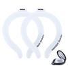 2Pack Neck Cooling Tubes with Insulated Cooler Bag - Reusable Ice Neck Cooler for Hot Weather, Hands Free Cooling Ring, Chill Relief for Men & Women, Outdoor, Indoor, Sports, Travel (White*2, M) view 2