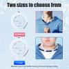 2Pack Neck Cooling Tubes with Insulated Cooler Bag - Reusable Ice Neck Cooler for Hot Weather, Hands Free Cooling Ring, Chill Relief for Men & Women, Outdoor, Indoor, Sports, Travel (White*2, M) view 4