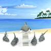 5pcs 3D Printed Sharks, Articulated Sharks, Gray and White Shark Toy, Sea Animal, Fidget Toy for ADHD/Autism AS001-GRAY-5X view 2