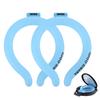 2Pack Neck Cooling Tubes with Insulated Cooler Bag - Reusable Ice Neck Cooler for Hot Weather, Hands Free Cooling Ring, Chill Relief for Men & Women, Outdoor, Indoor, Sports, Travel (Blue*2, Large) view 2
