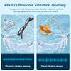 500ML Capacity 48kHz, Updated Version Ultrasonic Retainer Cleaner, Multi-Functional Cleaner Machine For Dentures, Mouth Guards, Braces, Toothbrush, Jewelry, Glasses with Alam Clock Function, (white) view 3