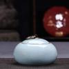 FFDSDUH Urns Funeral Urns,Cremation Ashes Ceramic Urn-Suitable for A Small Amount of Pet Adult Ashes,10.5x10.5x7.5cm,Perfect Souvenir,E(F) view 1
