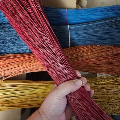 20" Hand Dyed 1/2 lb Bundles // Known as Broom Grass // Broom Straw //Corn // Make Your own & Witch Crafts (Dark Blue)