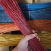 20" Hand Dyed 1/2 lb Bundles // Known as Broom Grass // Broom Straw //Corn // Make Your own & Witch Crafts (Dark Blue) view 1