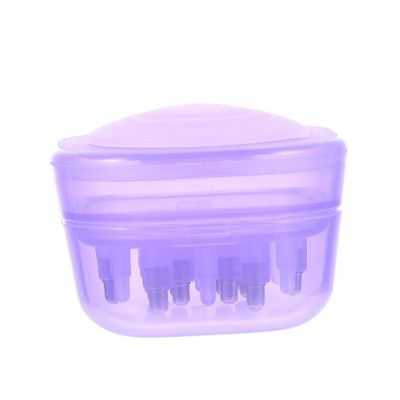 Gatuida 1pc Handheld Scalp Massager Comb Essential Oil Dispenser Purple Hair Care Tool for Scalp Serum Application Ergonomic Design for Comfortable Use