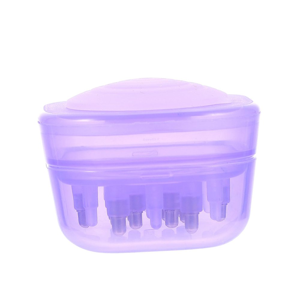 Gatuida 1pc Handheld Scalp Massager Comb Essential Oil Dispenser Purple Hair Care Tool for Scalp Serum Application Ergonomic Design for Comfortable Use