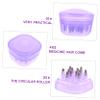 Gatuida 1pc Handheld Scalp Massager Comb Essential Oil Dispenser Purple Hair Care Tool for Scalp Serum Application Ergonomic Design for Comfortable Use view 4
