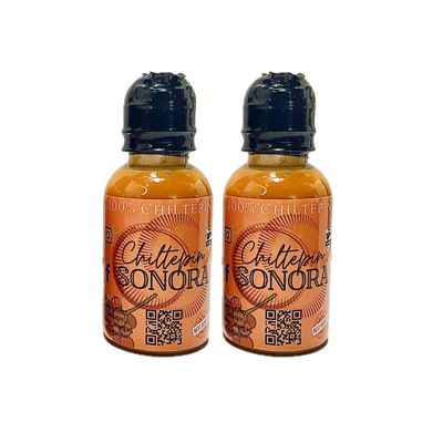 (2 Pack) Chiltepin Sonora Hot Sauce, 100% Chiltepin Pepper, 125ml