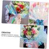 Healeved Diy Wrapping Cellophane Wrapping Paper Flower Wrap Film for Baskets and Wine Bottles view 4