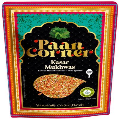 Paan Corner Kesar Mukhwas, Saffron Mouth Freshener, Vegan, 4.23oz