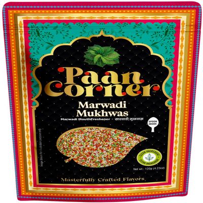 Paan Corner Marwadi Mukhwas, Traditional Indian Mouth Freshener, Vegan, 4.23oz