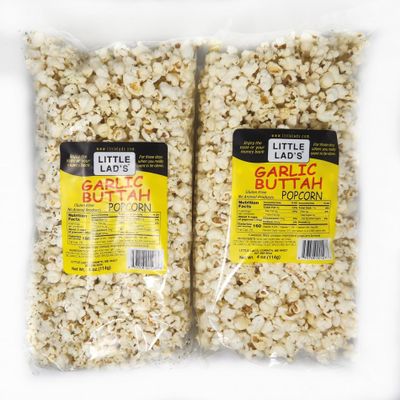 2 Pack of Popcorn Little Lad's Assorted Flavors (4oz, Garlic Buttah)