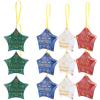 Abaodam 12pcs Christmas Candy Boxes Wrapping Boxes for Holiday Decor and Treats for Cookies Chocolates and Toys for Christmas Tree and Festive Celebrations view 1