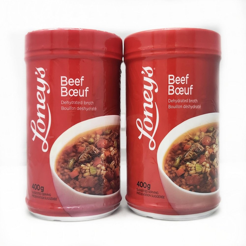 2 Pack of Poutine Gravy Mix 400g 14.11oz Imported From Canada Loney's Chicken Poulet Beef (Beef)