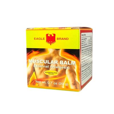 1 Pack - Yellow Muscular Balm - Dua Cu La Vang Xoa Bop Co Bap Con O - 20g per Jar - Product of Indonesia