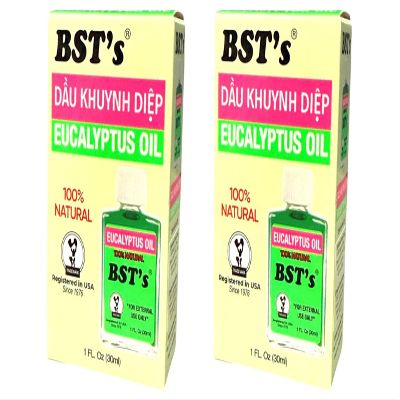 2 Packs - Eucalyptus Essential Oil - Dau Khuynh Diep - 30mL per Bottle with 2 Bottles per Order - Product of USA