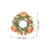 Cabilock 2pcs Artificial Candle Wreaths Lifelike Leaves Decorative Centerpieces for Weddings Valentine Day and Home Decor view 2