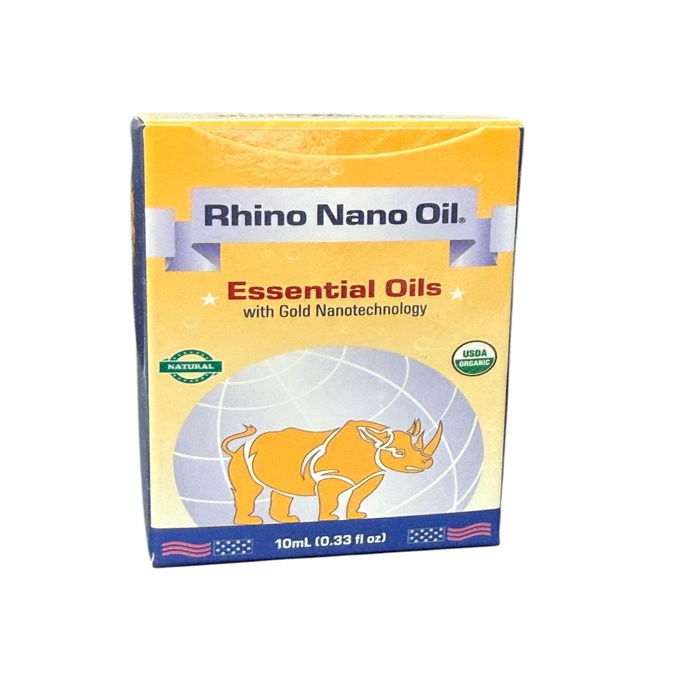 1 Pack - Rhino Nano Essential Oil - Dau Con Te Giac Cong Nghe Nano - 10mL per Bottle - Product of USA