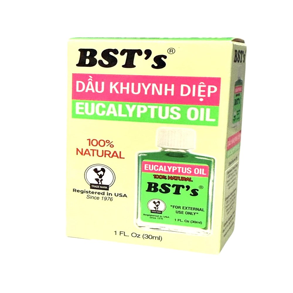 1 Pack - Eucalyptus Essential Oil - Dau Khuynh Diep - 30mL per Bottle - Product of USA
