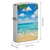 Hawaiian Beach Lighter Case, Personalized Metal Lighter Sleeve, Double-Sided Lighters Cover for Standard Lighters, Stylish & Unique Idea view 2