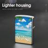 Hawaiian Beach Lighter Case, Personalized Metal Lighter Sleeve, Double-Sided Lighters Cover for Standard Lighters, Stylish & Unique Idea view 4
