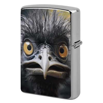 Emu Lighter Case, Personalized Metal Lighter Sleeve, Double-Sided Lighters Cover for Standard Lighters, Stylish & Unique Idea
