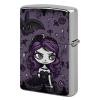 Purple Black Goth Spooky Lighter Case, Personalized Metal Lighter Sleeve, Double-Sided Lighters Cover for Standard Lighters, Stylish & Unique Idea view 1