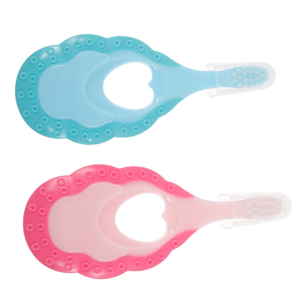 NOLITOY 2pcs Cartoon Boy Girl Toothbrush Soft Brush Ergonomic Design Safe for Boys and Girls Daily Cleaning