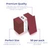 Pickytarian Red Dinner Napkins Disposable - 50 Count Fancy 3-Ply Paper Napkins - Wine - Compostable 16x16 inch Elegant Burgundy Napkins for Weddings Christmas Holiday Parties - Eco Friendly view 3