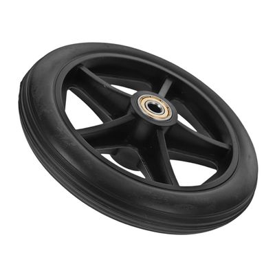VOSAREA Wheelchair Replacement Front Wheel Replaceable Rubber Caster for Versatile Indoor and Outdoor Use Easy Installation Adaptable for